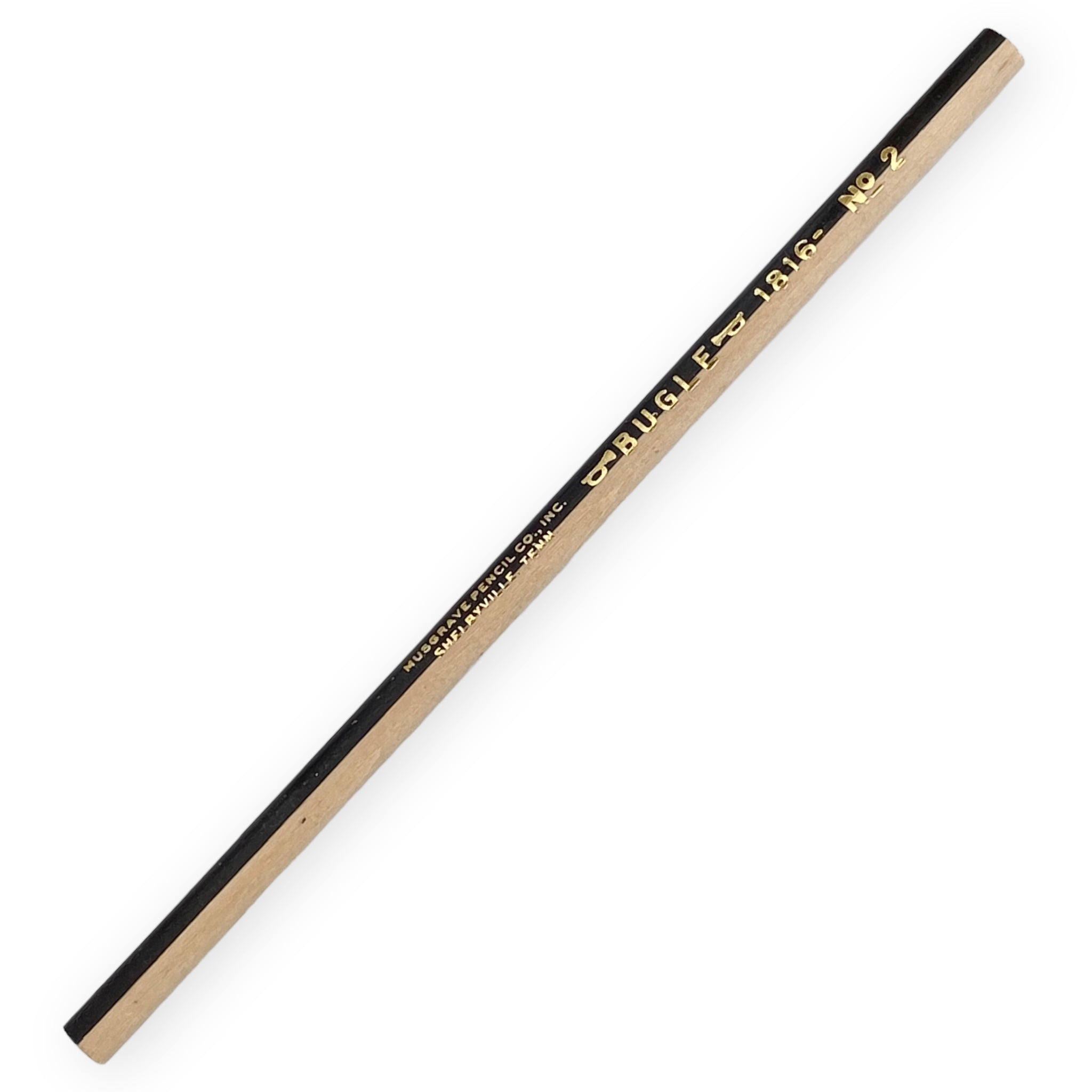 Black &amp; White Bugle Pencil 1816. Musgrave