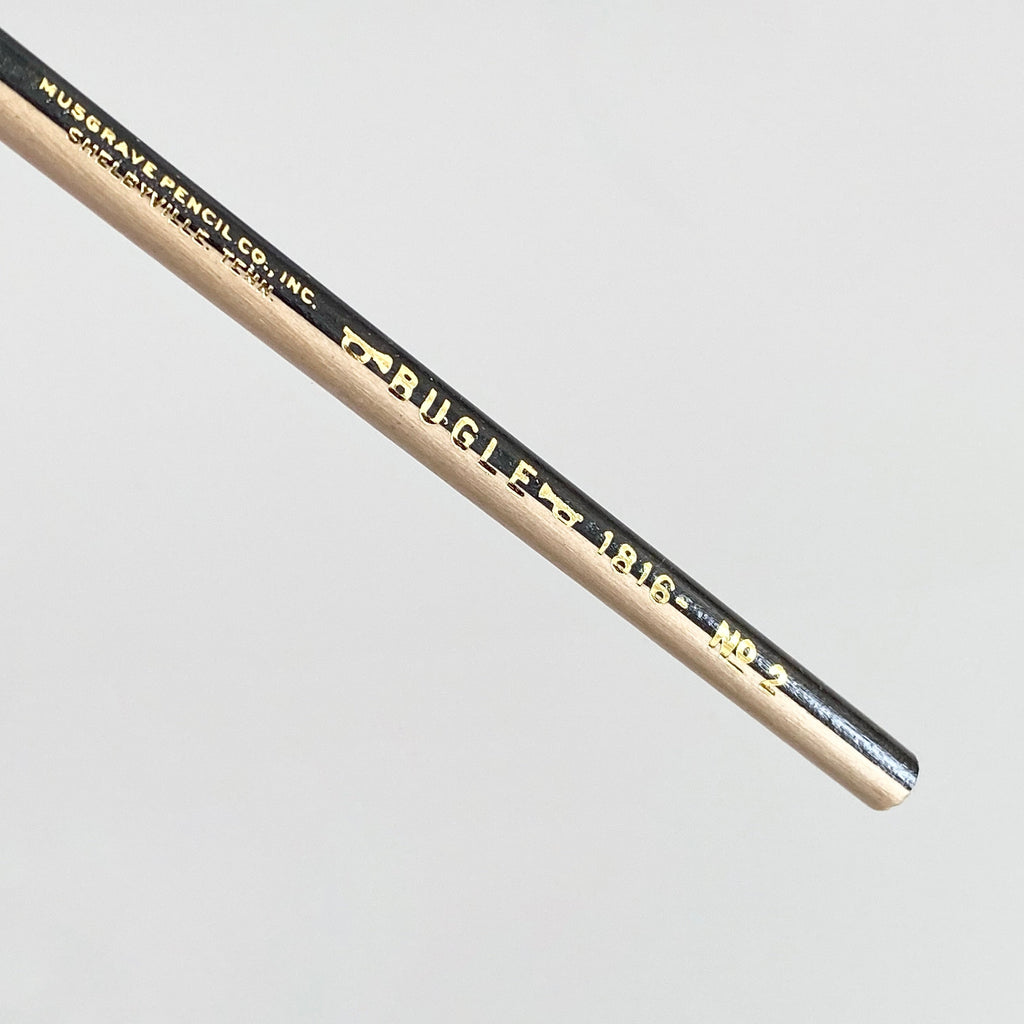 Black &amp; White Bugle Pencil 1816. Musgrave